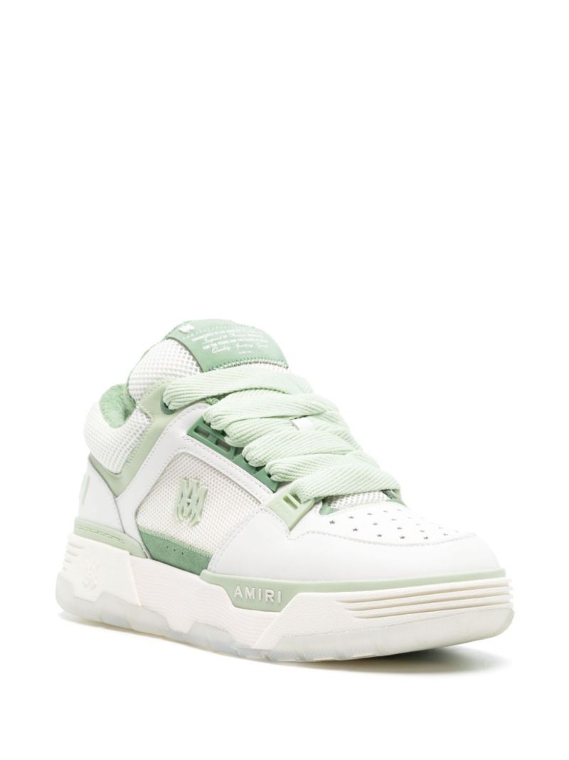White Ma-1 Panelled Sneakers