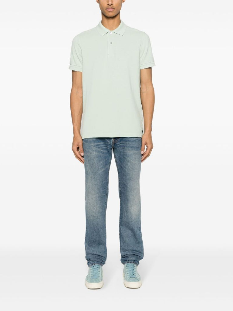 Green Cotton Polo Shirt