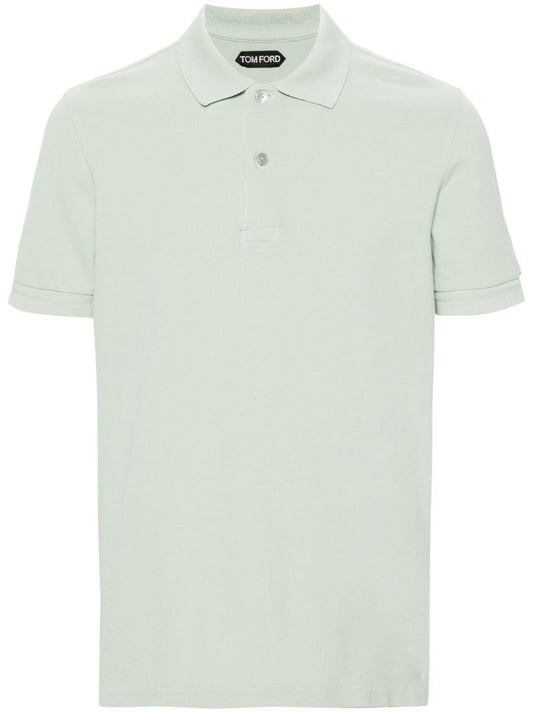 Green Cotton Polo Shirt