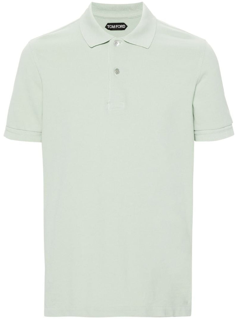 Green Cotton Polo Shirt