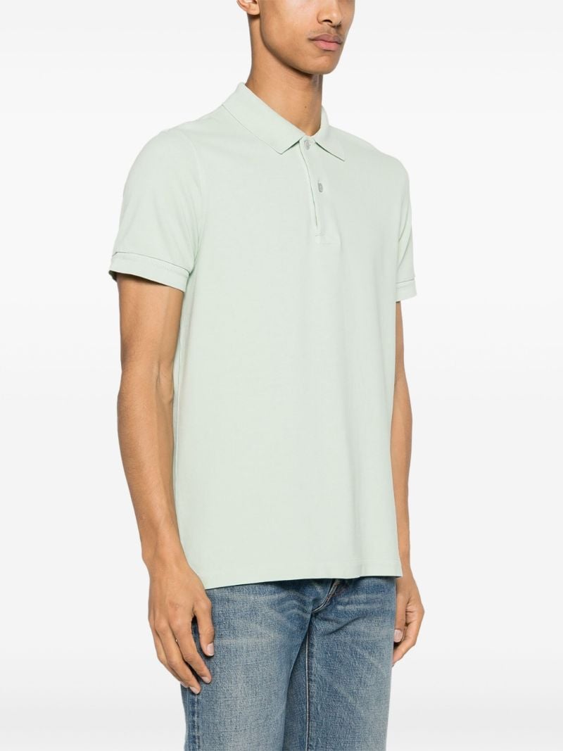 Green Cotton Polo Shirt