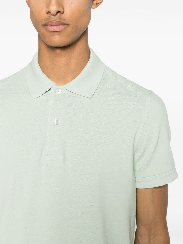 Green Cotton Polo Shirt