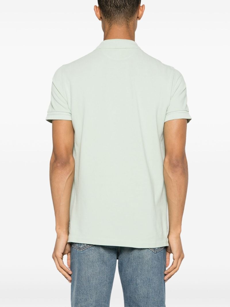 Green Cotton Polo Shirt