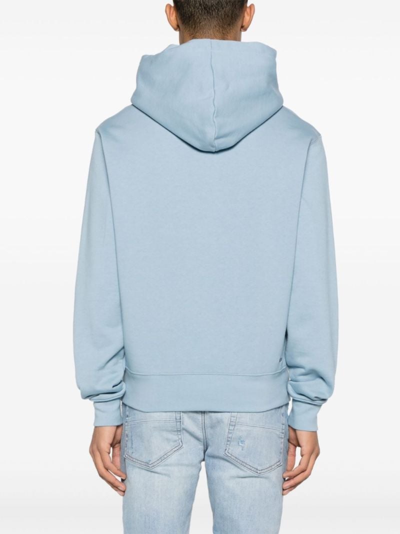 Blue Logo-print Cotton Hoodie