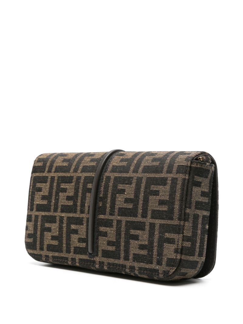 Brown Fendigraphy Clutch Bag