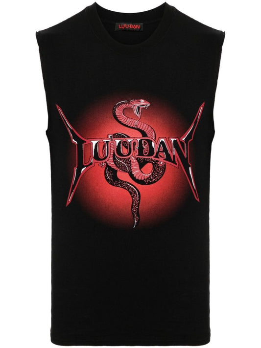 Black Logo-print Tank Top