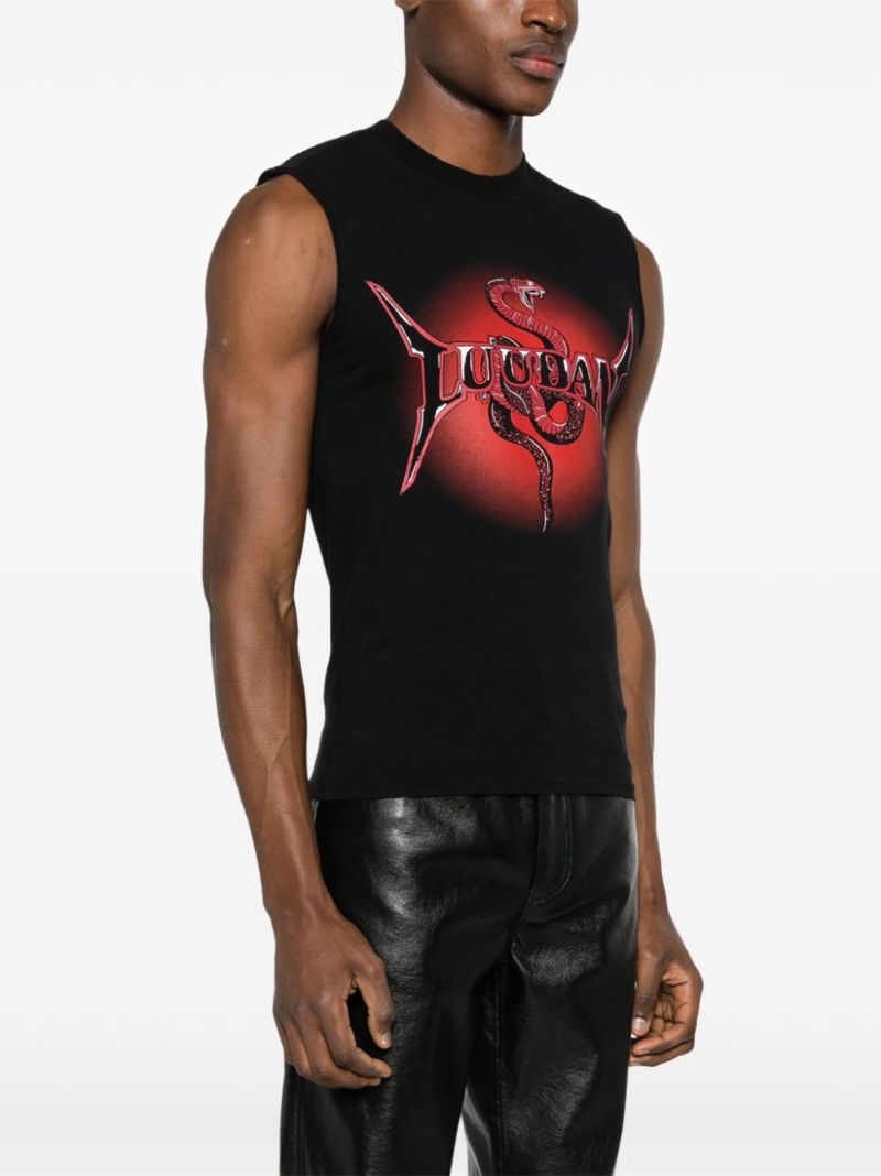 Black Logo-print Tank Top