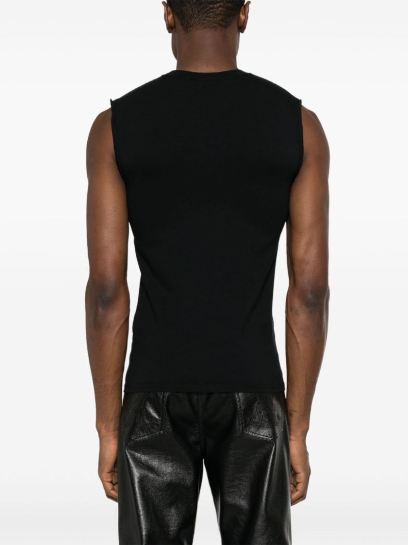Black Logo-print Tank Top