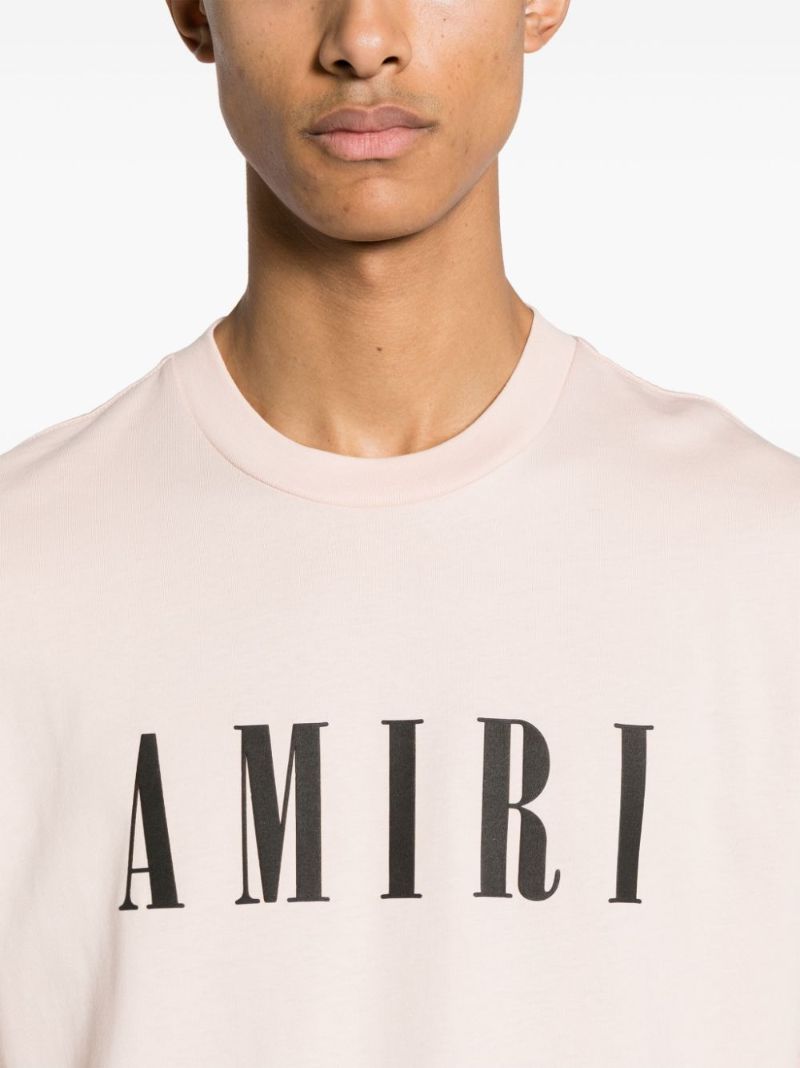 Pink Logo-print Cotton T-shirt