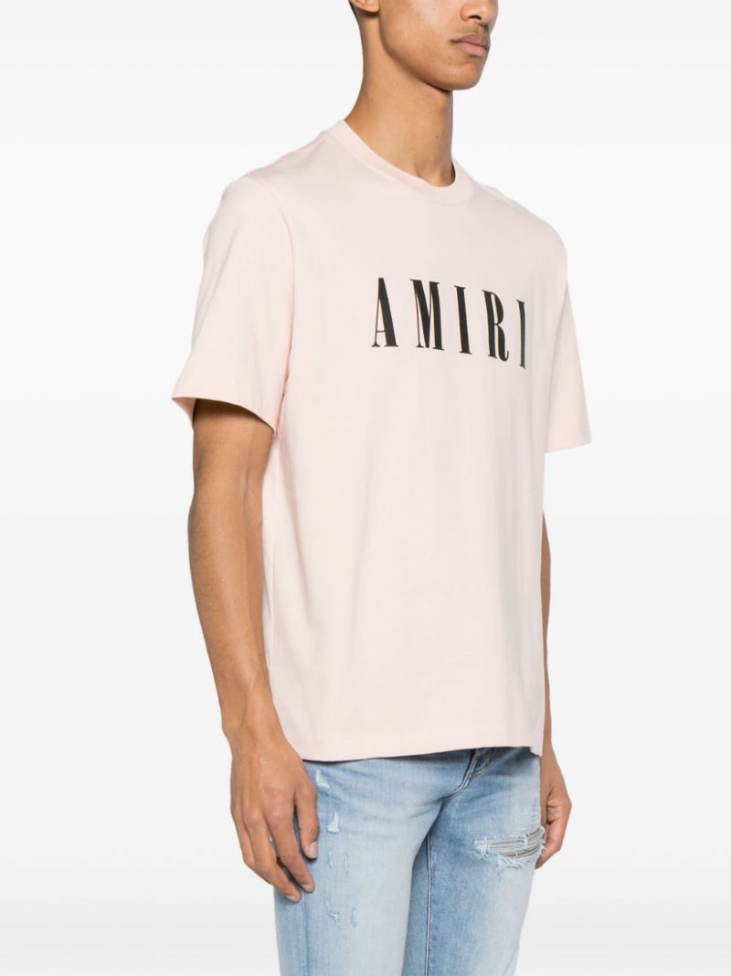 Pink Logo-print Cotton T-shirt