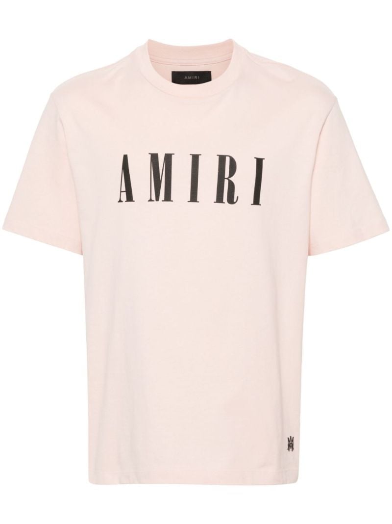 Pink Logo-print Cotton T-shirt