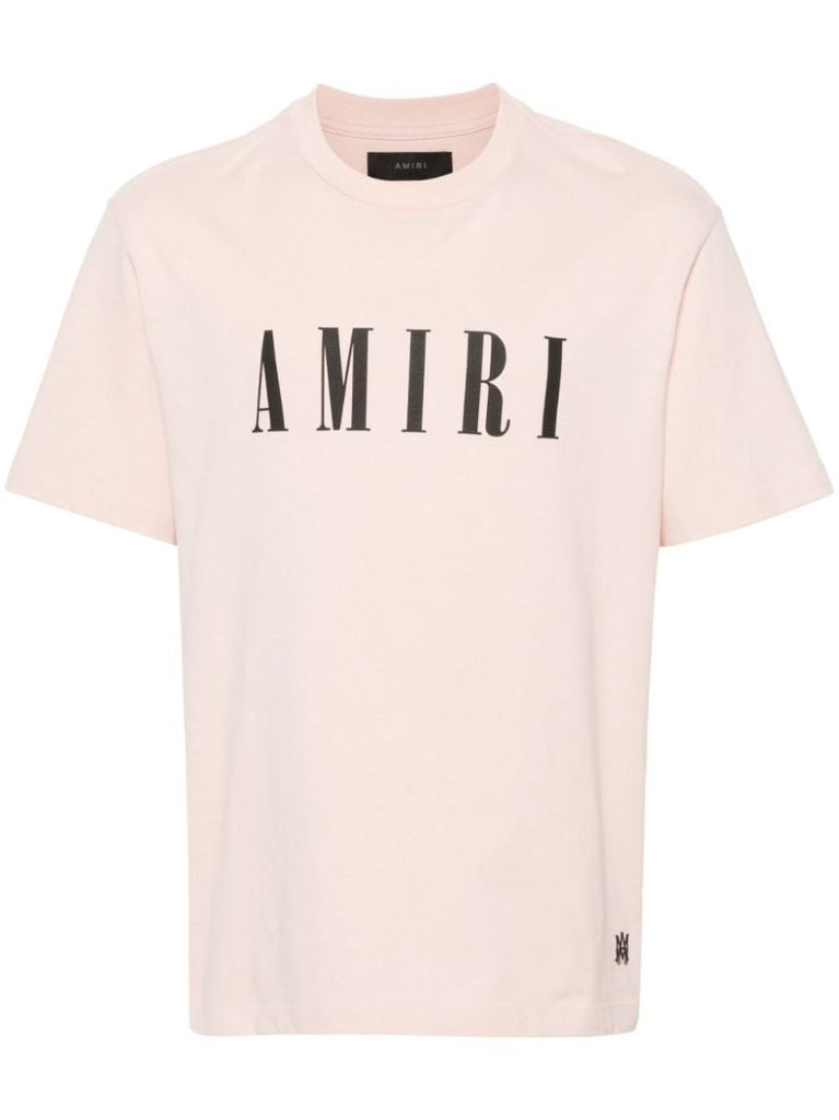 Pink Logo-print Cotton T-shirt