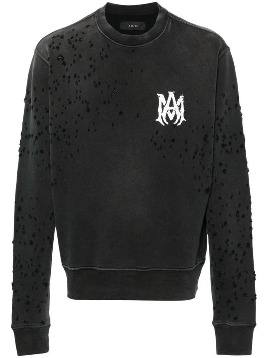 Black Shotgun Distressed Sweatshirt