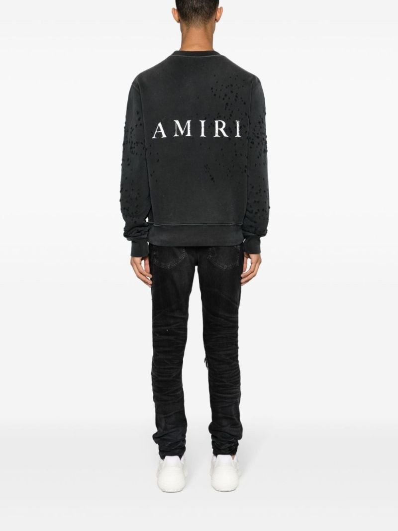Black Shotgun Distressed Sweatshirt