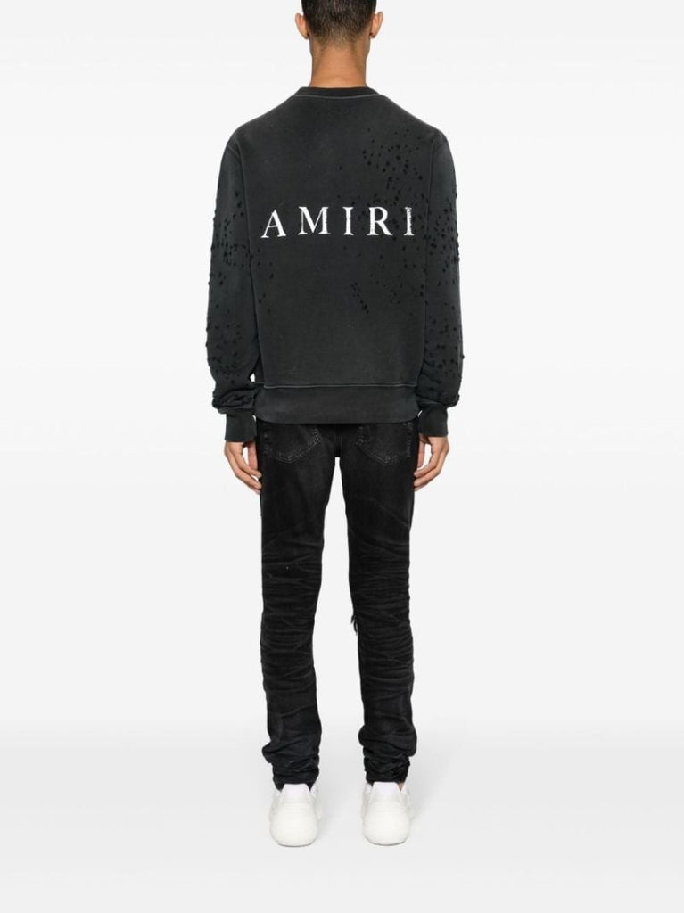 Black Shotgun Distressed Sweatshirt