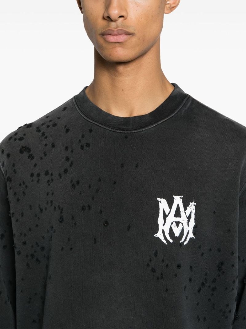 Black Shotgun Distressed Sweatshirt
