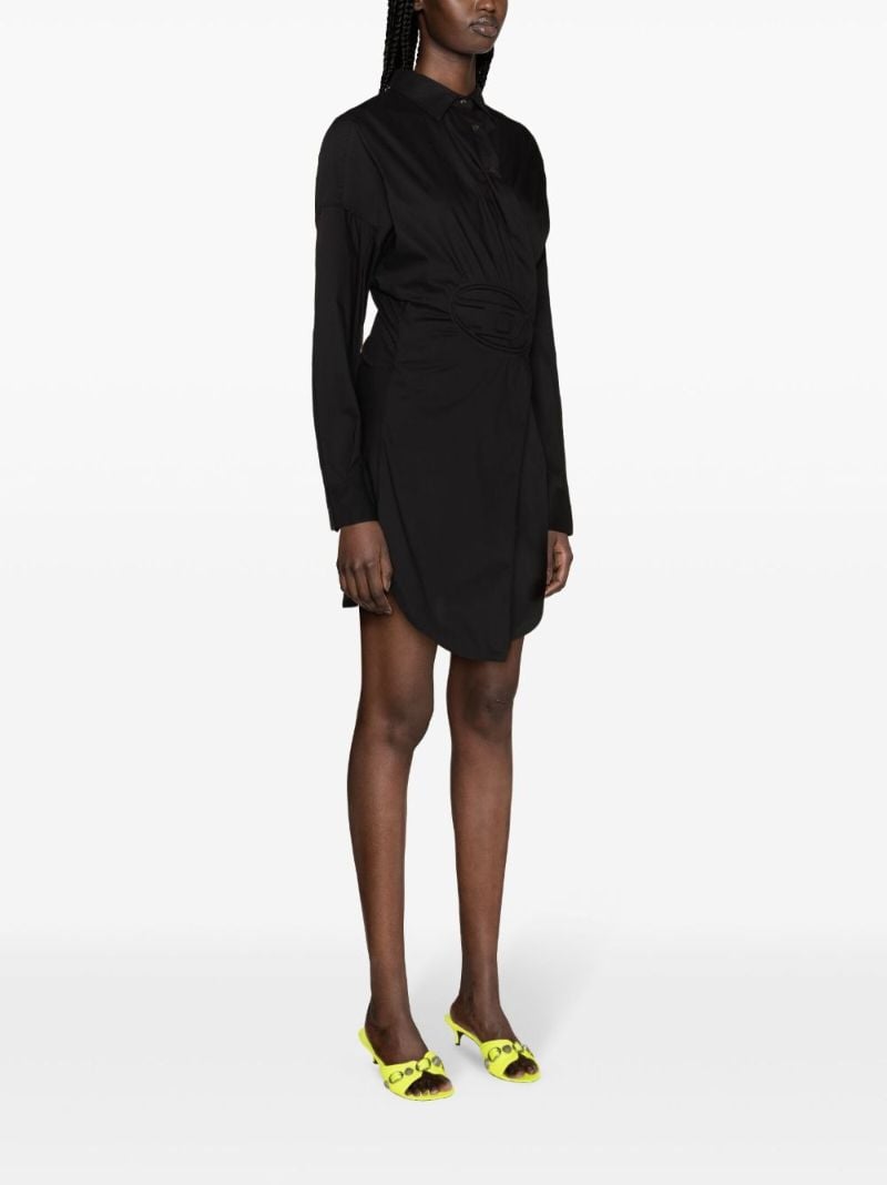 Black D-sizen-n1 Wrap Dress