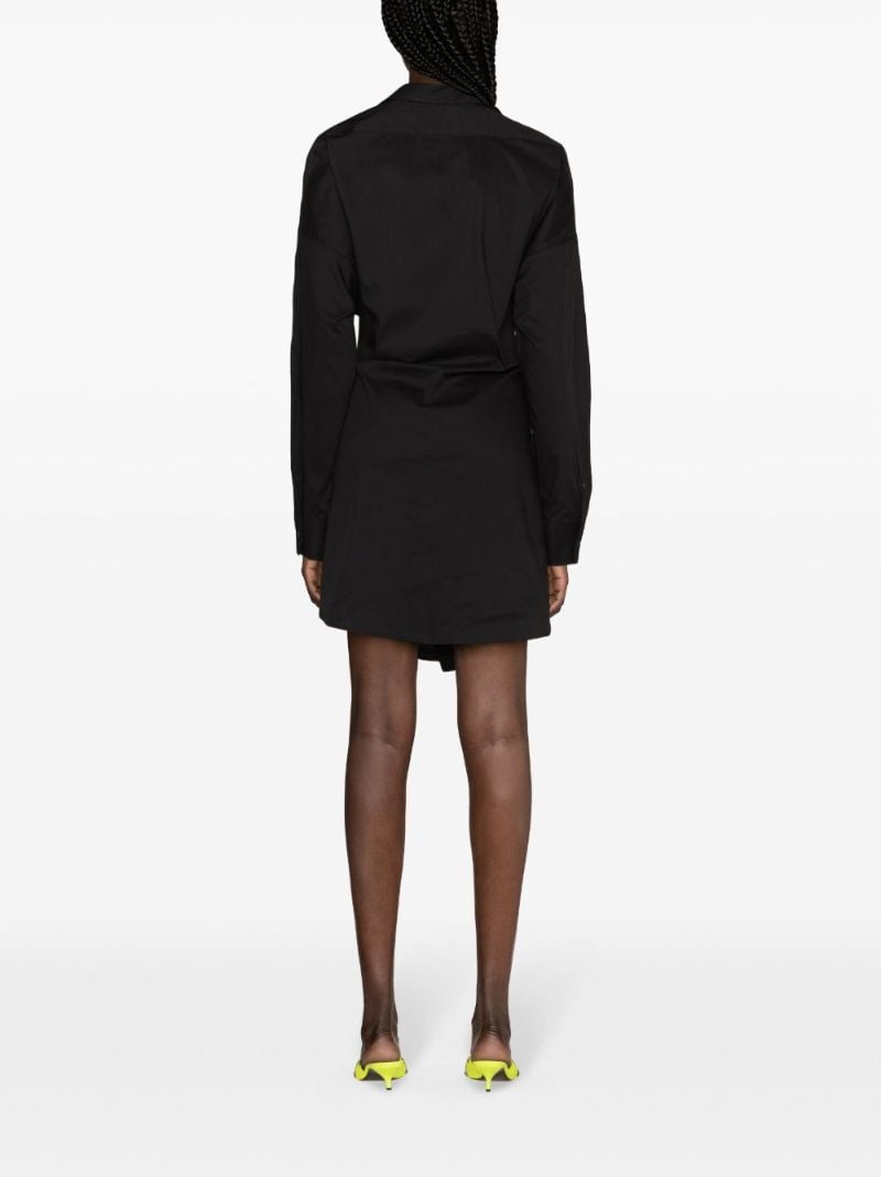 Black D-sizen-n1 Wrap Dress
