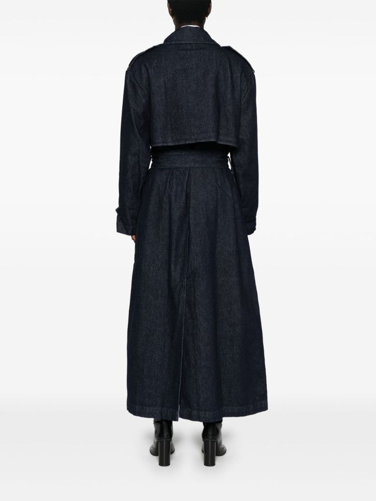Blue Denim Trench Coat