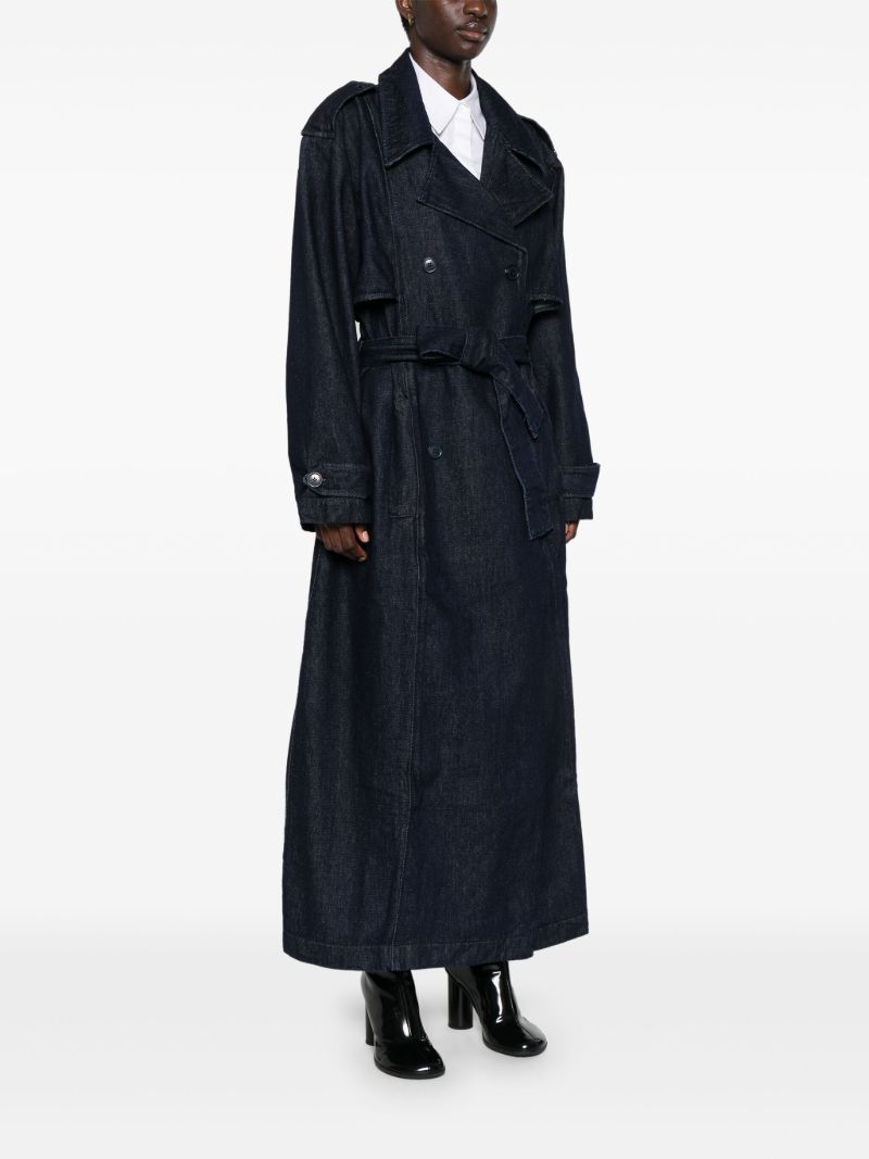 Blue Denim Trench Coat