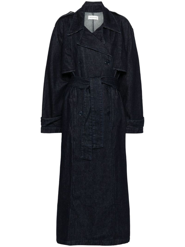 Blue Denim Trench Coat