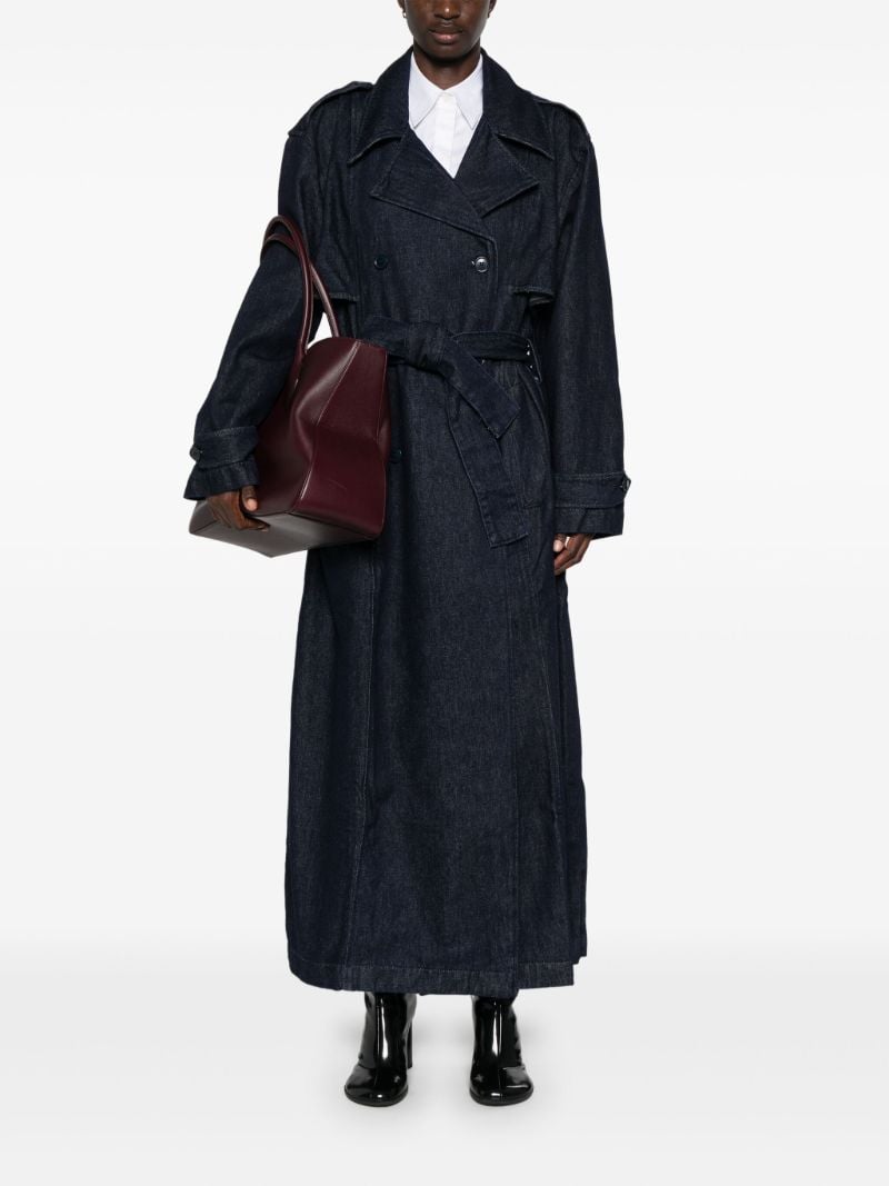 Blue Denim Trench Coat