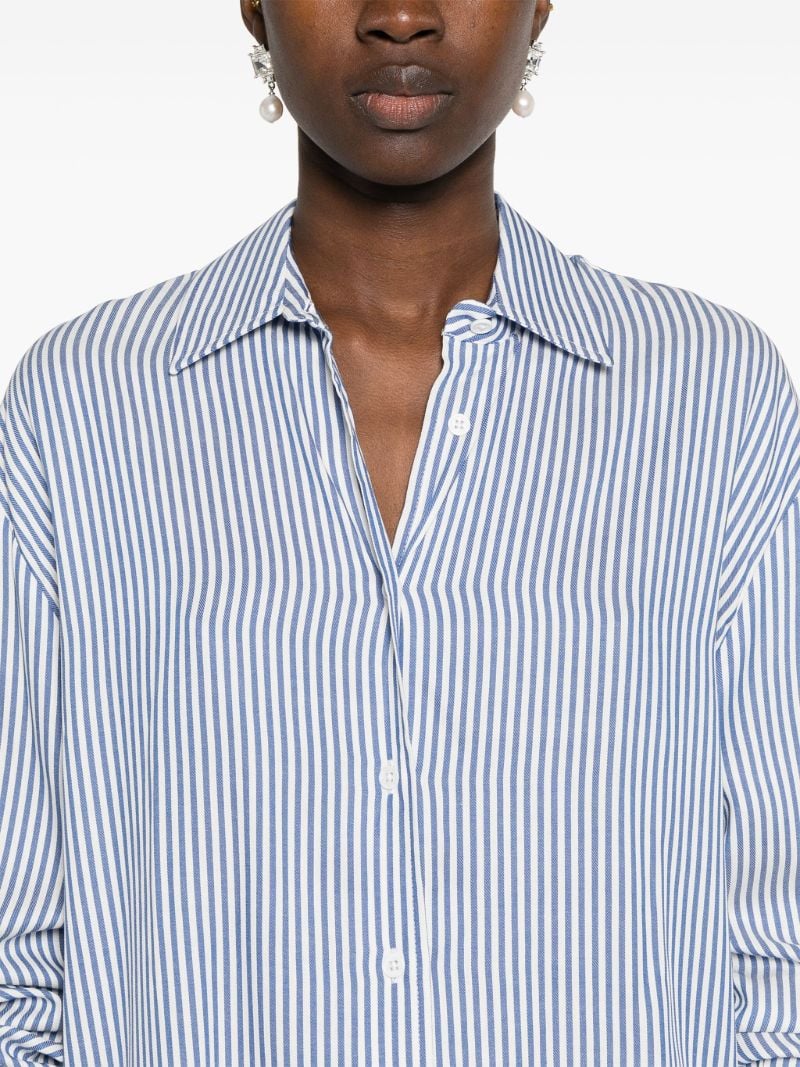 Blue Striped Button-up Shirt