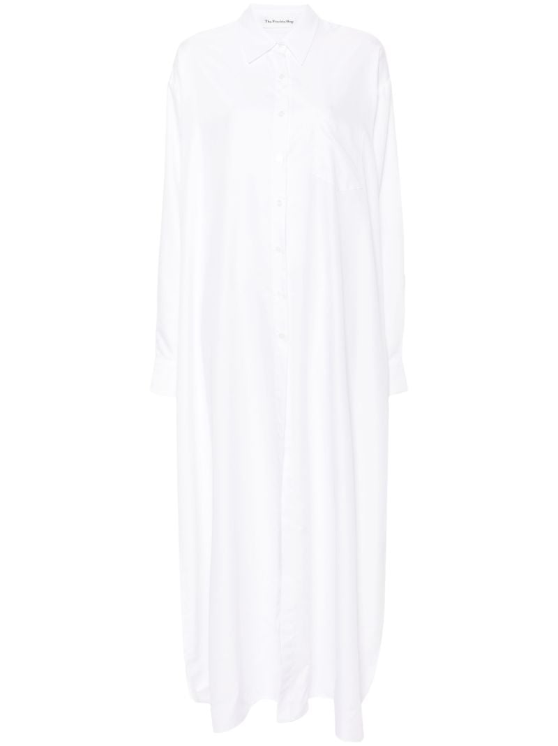 White Avery Maxi Shirt Dress