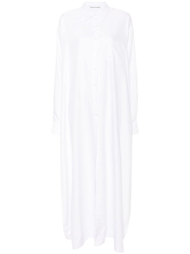 White Avery Maxi Shirt Dress