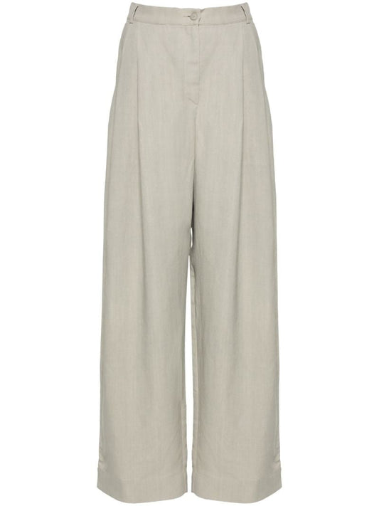 Neutral Twill Tailored Trousers