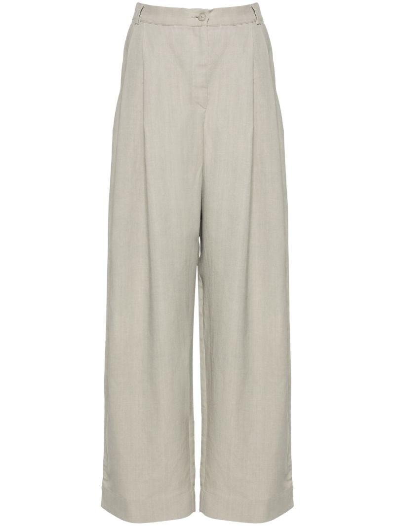 Neutral Twill Tailored Trousers