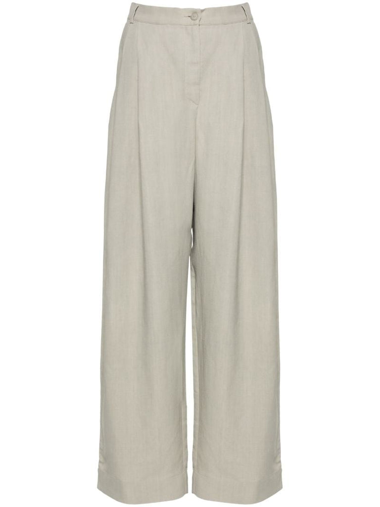 Neutral Twill Tailored Trousers