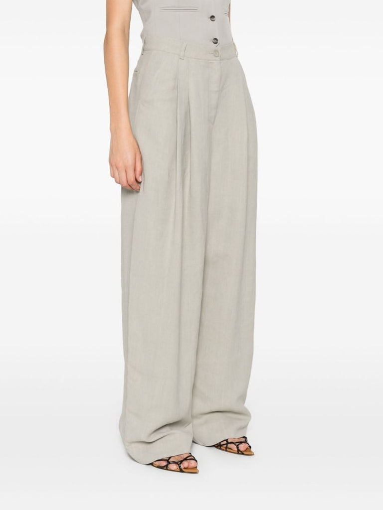 Neutral Twill Tailored Trousers