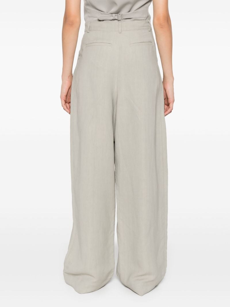 Neutral Twill Tailored Trousers