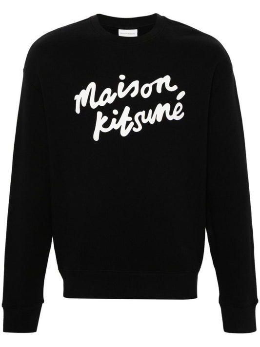 Black Handwriting Comfort Cotton Sweatshirt