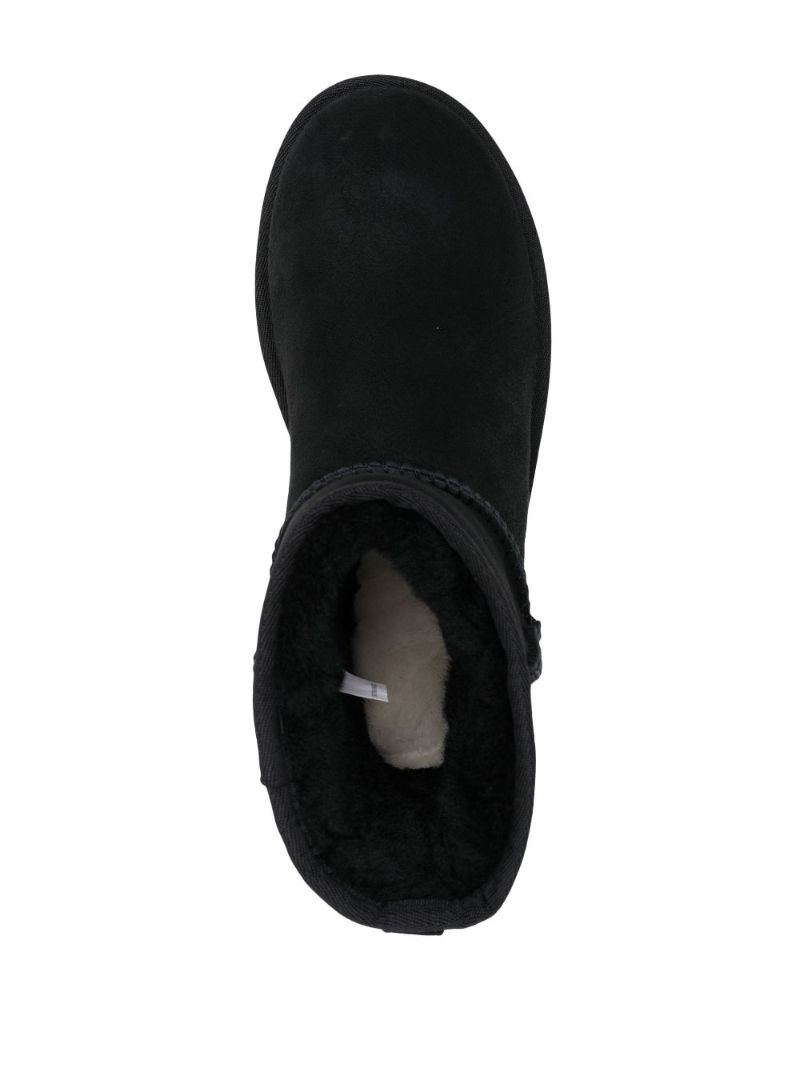 Black Classic Mini Ii Shearling Ankle Boots
