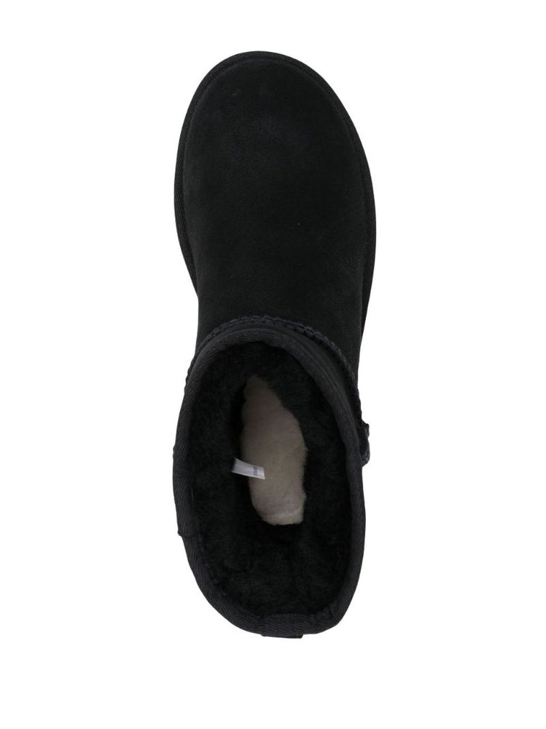 Black Classic Mini Ii Shearling Ankle Boots