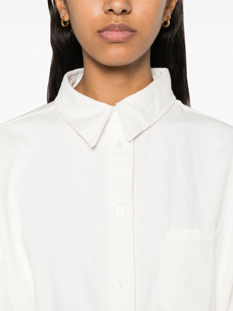 White Denim Tied Waist Playsuit