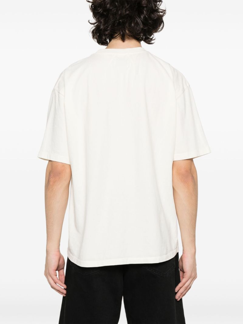 White Chevron Eagle Cotton T-shirt