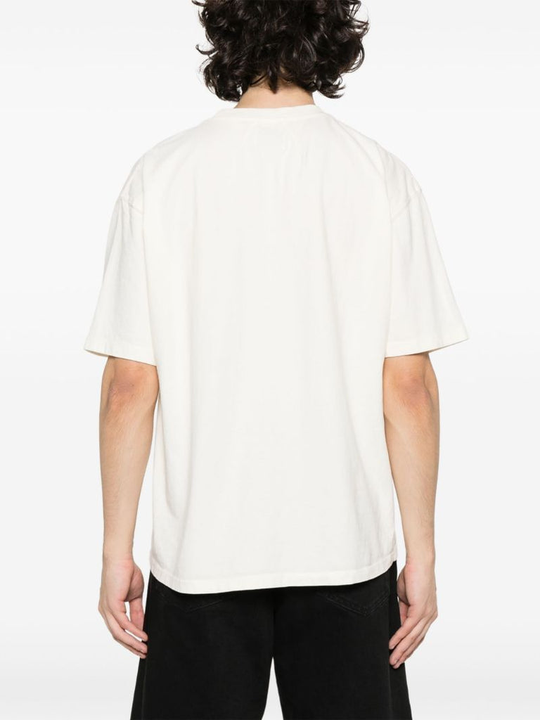 White Chevron Eagle Cotton T-shirt