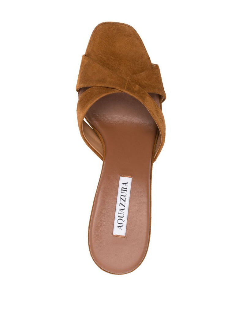 Brown Darling 75 Suede Mules