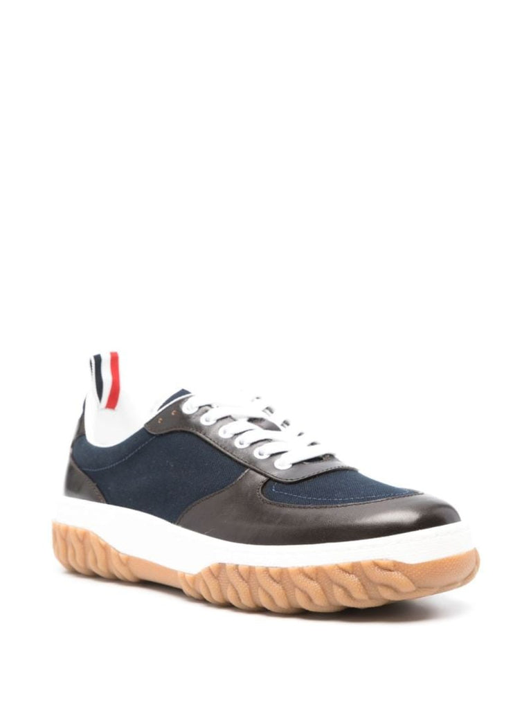 Blue Letterman Panelled Sneakers