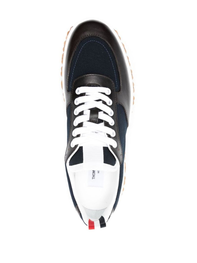 Blue Letterman Panelled Sneakers