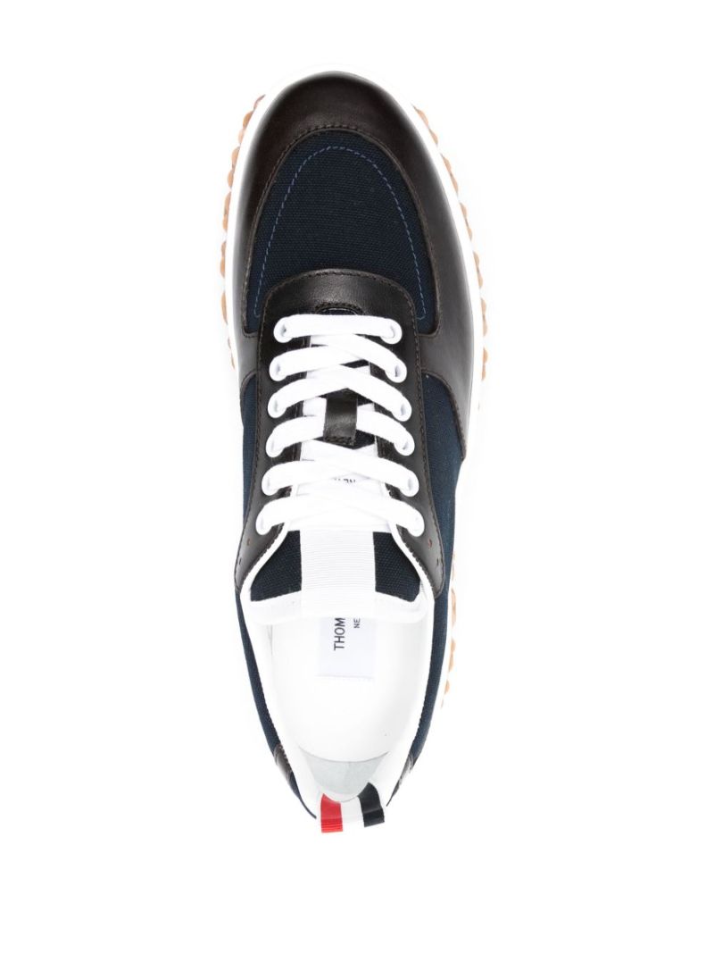Blue Letterman Panelled Sneakers