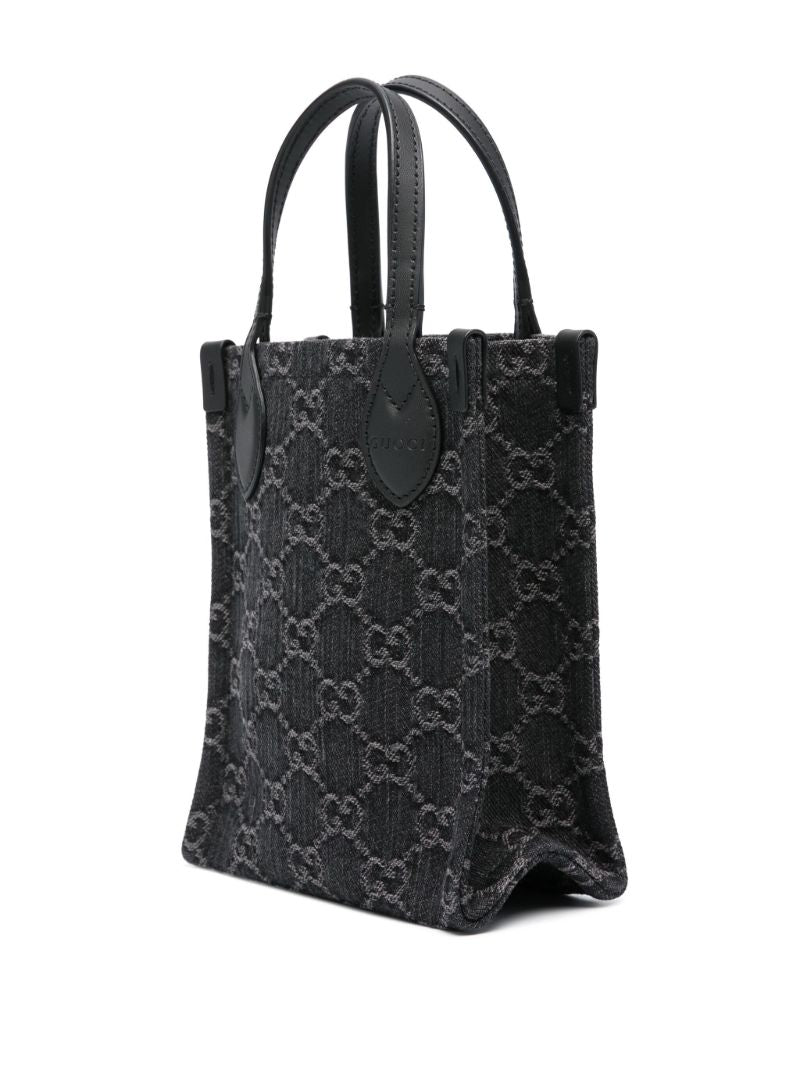 Black Ophidia Gg Tote Bag