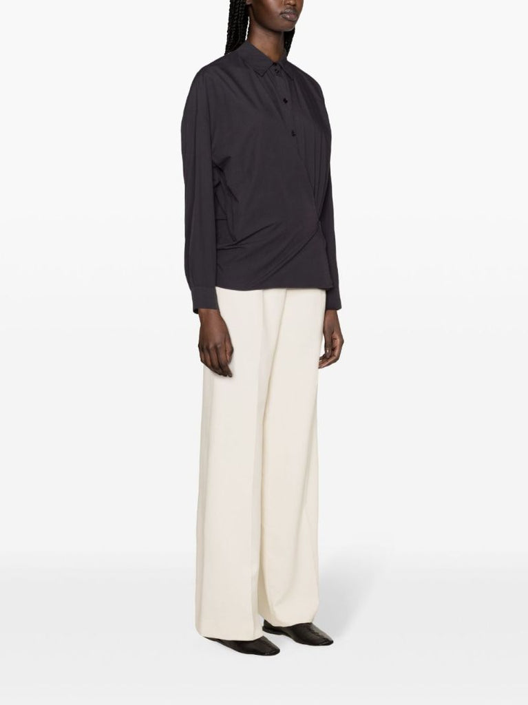 Blue Twisted Cotton Shirt