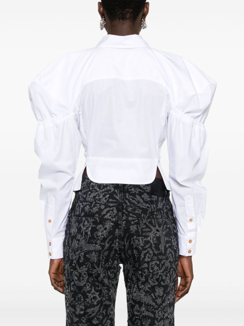 White Gexy Cotton Shirt