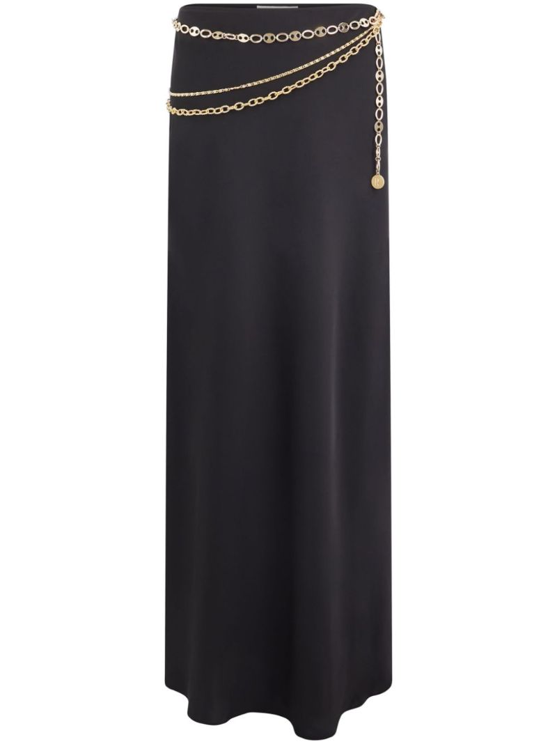 Black Chain-link Maxi Skirt