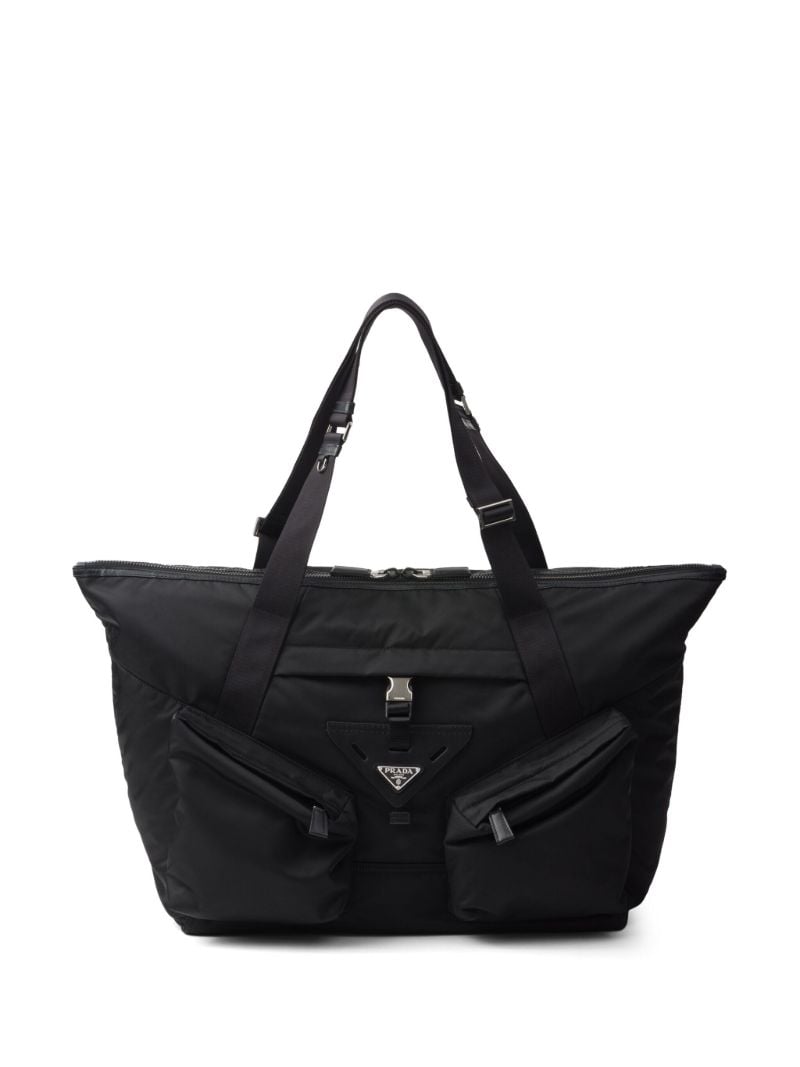 Black Re-nylon Travel Bag