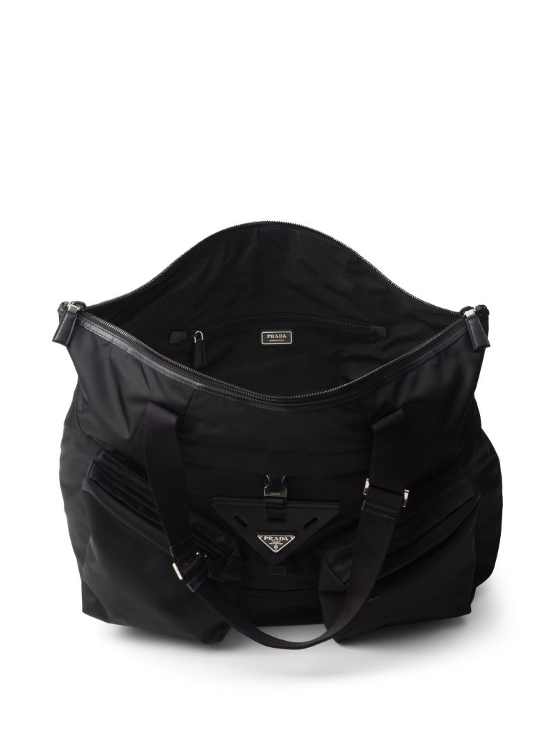 Black Re-nylon Travel Bag